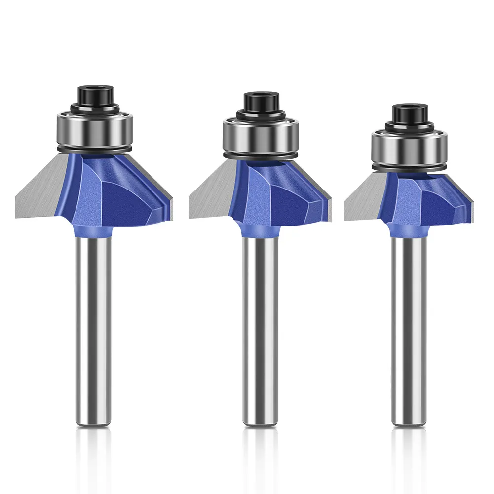 Professional 45° Chamfer/Bevel Router Bit – Woodworking Trimmer & CNC Engraving Cutter for Edge Beveling and Chamfering